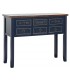 CONSOLA CALEDONIA 103 X 35 X 80 MADERA AZUL Y CAOBA