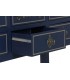 CONSOLA CALEDONIA 103 X 35 X 80 MADERA AZUL Y CAOBA