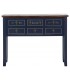 CONSOLA CALEDONIA 103 X 35 X 80 MADERA AZUL Y CAOBA