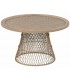 MESA DE CENTRO 70 Ø X 40 CATANIA RATAN Y METAL NATURAL