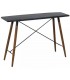 CONSOLA 120 X 38 X 81 VELVET MADERA CEREZO METAL NEGRO