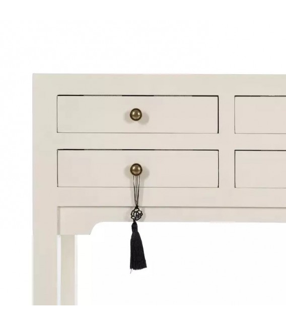 CONSOLA 63 X 26 X 85 CHURCA MADERA LACADA EN BLANCO