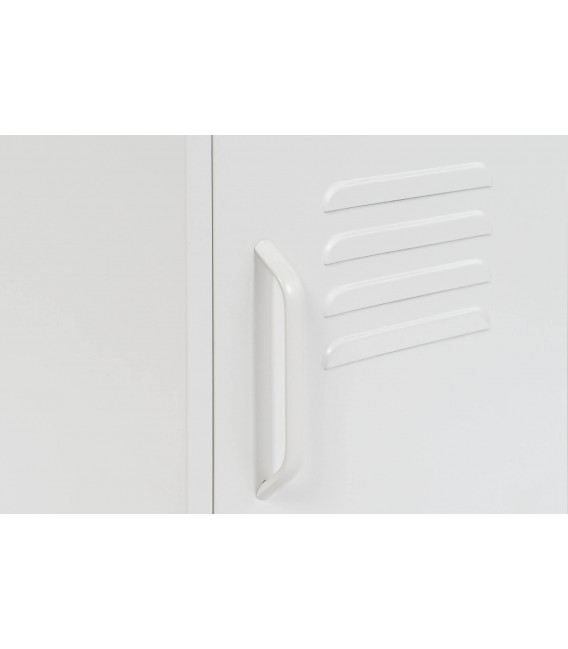 MESITA DE NOCHE 35 X 35 X 51 TAQUILLA METAL BLANCO