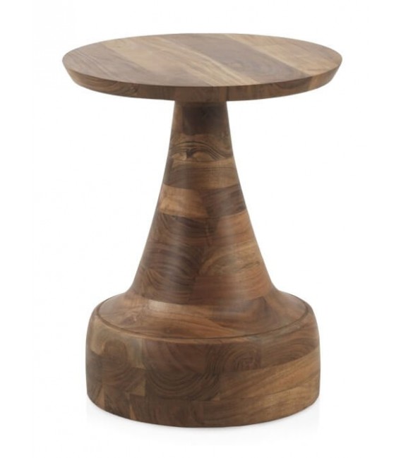 MESITA AUXILIAR 41 Ø X 51 TOTEM MADERA ACACIA NATURAL