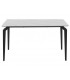 MESA DE COMEDOR 140 X 80 X 75 PRUSIA METAL NEGRO CERAMICA BLANCA