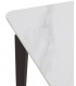 MESA DE COMEDOR 140 X 80 X 75 PRUSIA METAL NEGRO CERAMICA BLANCA
