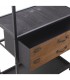 LIBRERIA 60 X 30 X 140 MALMUT MADERA NATURAL METAL NEGRO