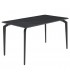 MESA DE COMEDOR 140 X 80 X 75 PRUSIA METAL NEGRO CERAMICA NEGRA