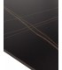 MESA DE COMEDOR 140 X 80 X 75 PRUSIA METAL NEGRO CERAMICA NEGRA