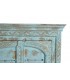 APARADOR 190 X 45 X 100 MALIBU MADERA TALLADA A MANO DECAPADA AZUL