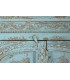 APARADOR 190 X 45 X 100 MALIBU MADERA TALLADA A MANO DECAPADA AZUL