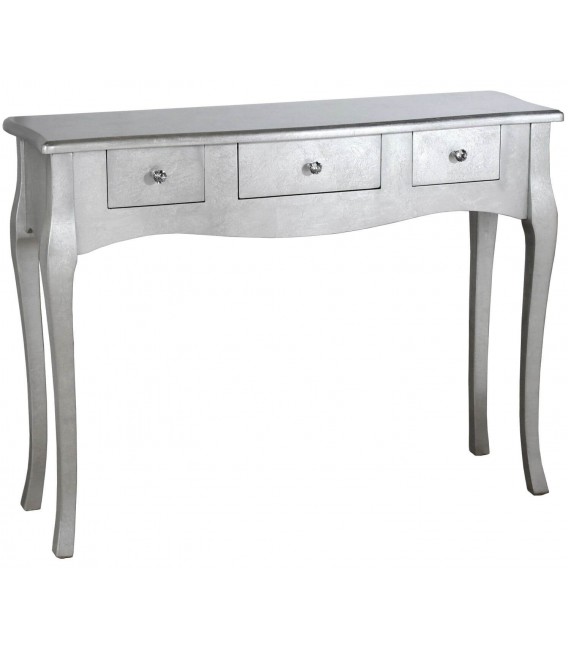 CONSOLA 105 X 33 X 80 TURTEL MADERA PAN DE PLATA