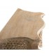 CONSOLA 120 X 42 X 76 UNIDA MADERA TALLADA PATINADA EN BLANCO