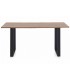 MESA DE COMEDOR 160 X 90 X 76 DELTO MADERA NATURAL METAL NEGRO