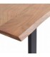 MESA DE COMEDOR 160 X 90 X 76 DELTO MADERA NATURAL METAL NEGRO