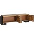 MUEBLE DE TV 170 X 40 X 50 TAMSI MADERA MANGO NATURAL Y NEGRO