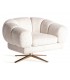 SILLON 95 X 84 X 68 ELISE METAL DORADO TERCIOPELO BLANCO ROTO