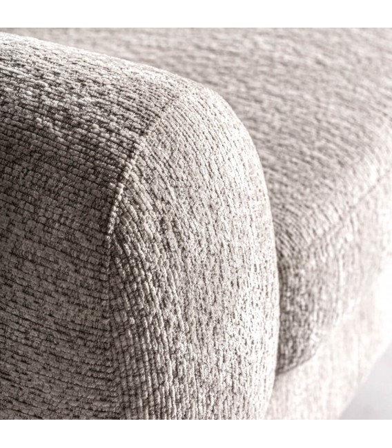 SILLON 95 X 84 X 68 ELISE METAL DORADO TERCIOPELO BLANCO ROTO