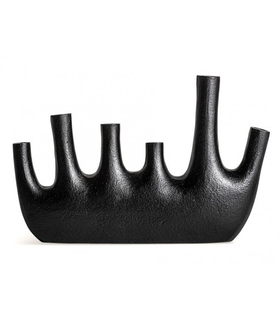 JARRON 43 X 8 X 27 DAVET ALUMINIO NEGRO