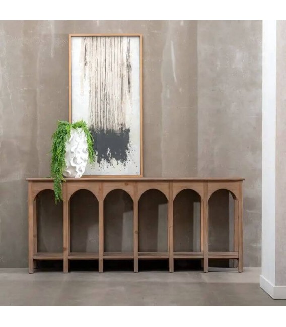 CONSOLA 210 X 38 X 93 DUCTO MADERA PINO NATURAL