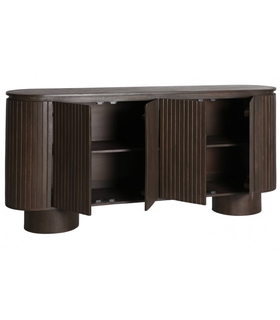 APARADOR 180 X 40 X 85 KOLGA MADERA MANGO ACABADO NOGAL