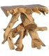 CONSOLA 80 X 40 X 80 RAIZ MADERA TECA NATURAL