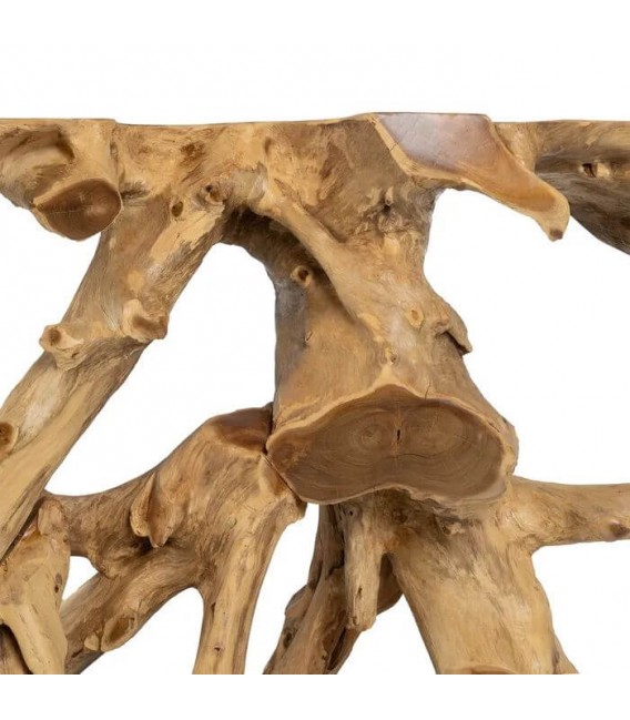 CONSOLA 80 X 40 X 80 RAIZ MADERA TECA NATURAL