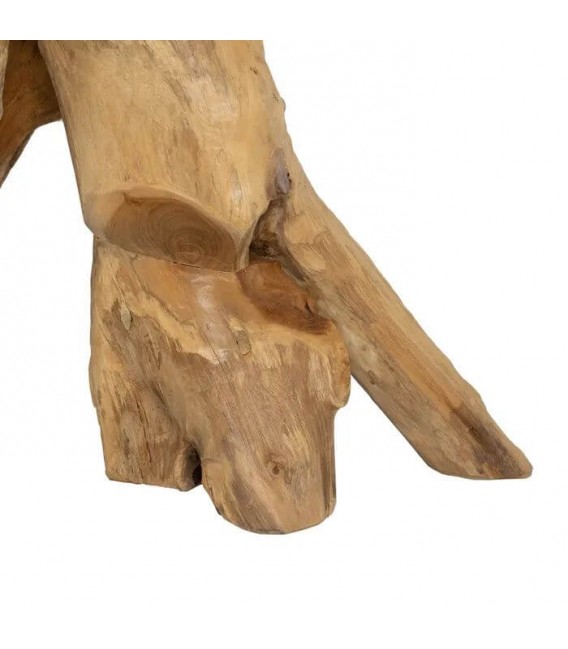 CONSOLA 80 X 40 X 80 RAIZ MADERA TECA NATURAL