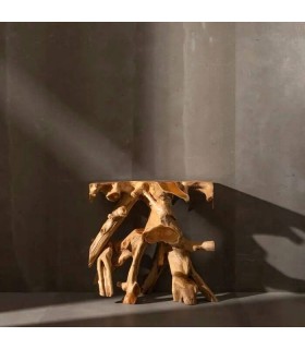 CONSOLA 80 X 40 X 80 RAIZ MADERA TECA NATURAL