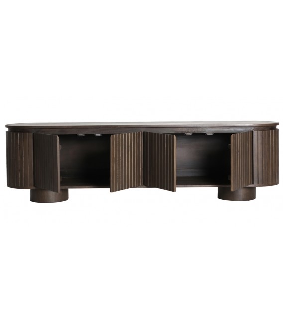 MUEBLE DE TV 180 X 40 X 50 KOLGA MADERA MANGO ACABADO NOGAL