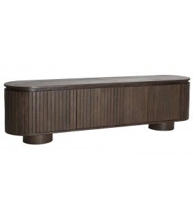 MUEBLE DE TV 180 X 40 X 50 KOLGA MADERA MANGO ACABADO NOGAL