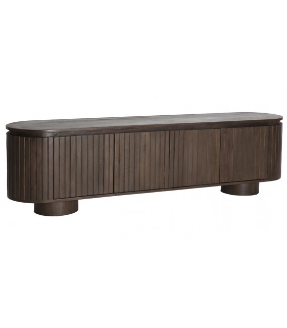 MUEBLE DE TV 180 X 40 X 50 KOLGA MADERA MANGO ACABADO NOGAL