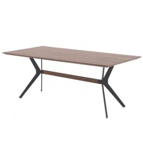 MESA DE COMEDOR 200 X 100 X 76 BARCIO MADERA NATURAL METAL
