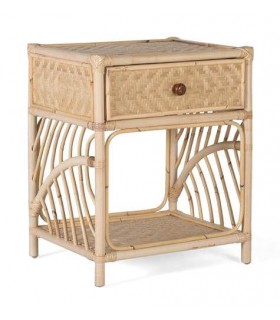 MESITA DE NOCHE 50 X 40 X 60 IMBRES RATAN NATURAL