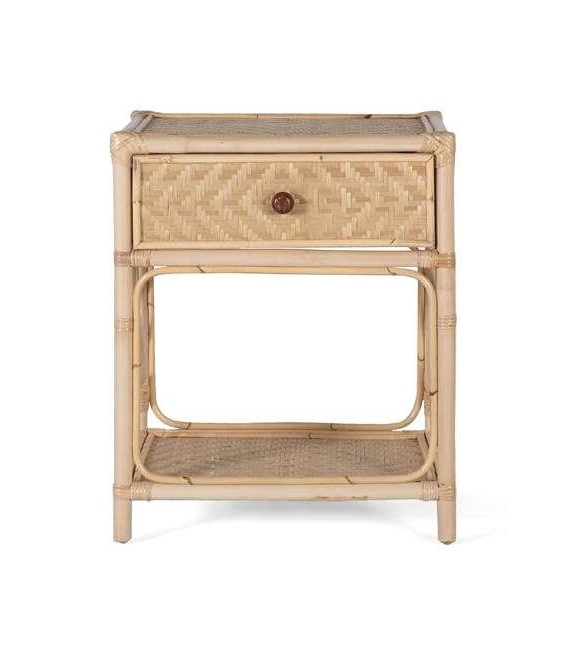 MESITA DE NOCHE 50 X 40 X 60 IMBRES RATAN NATURAL