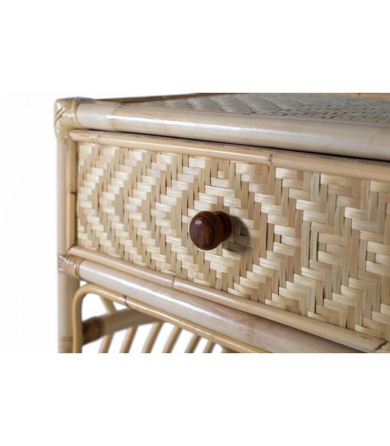 MESITA DE NOCHE 50 X 40 X 60 IMBRES RATAN NATURAL