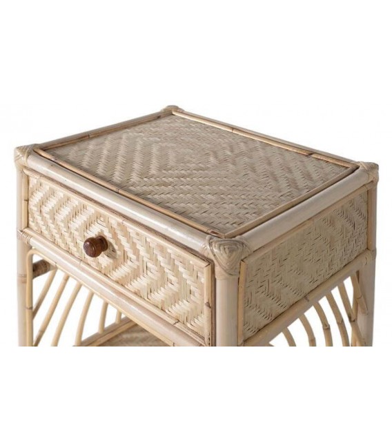 MESITA DE NOCHE 50 X 40 X 60 IMBRES RATAN NATURAL