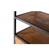 ESTANTERIA 80 X 40 X 190 MILANA METAL NEGRO MADERA MANGO