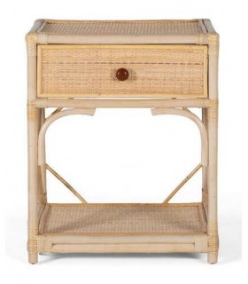 MESITA DE NOCHE 50 X 40 X 60 RUTEN RATAN NATURAL
