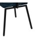 SILLA 43 X 55 X 78 TRANTRAN METAL NEGRO TELA COLOR AZUL