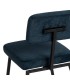 SILLA 43 X 55 X 78 TRANTRAN METAL NEGRO TELA COLOR AZUL