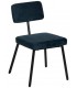 SILLA 43 X 55 X 78 TRANTRAN METAL NEGRO TELA COLOR AZUL