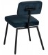 SILLA 43 X 55 X 78 TRANTRAN METAL NEGRO TELA COLOR AZUL