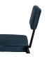 SILLA 43 X 55 X 78 TRANTRAN METAL NEGRO TELA COLOR AZUL