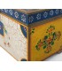 BAUL 60 X 33 X 36 ARAPEA MADERA DEORADA ARTESANALMENTE MULTICOLOR
