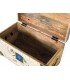 BAUL 60 X 33 X 36 ARAPEA MADERA DEORADA ARTESANALMENTE MULTICOLOR