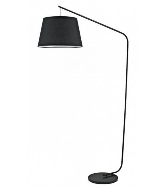 LAMPARA DE PIE 40  X 98 X 181 MODERN METAL Y TEXTIL NEGRO