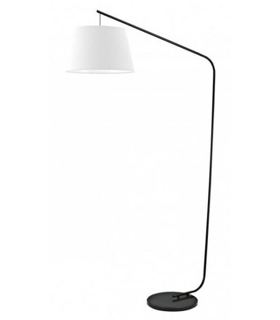 LAMPARA DE PIE 40  X 98 X 181 MODERN METAL Y TEXTIL BLANCO