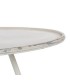 MESA DE COMEDOR 80 Ø X 75 COFFE METAL CREMA ROZADO