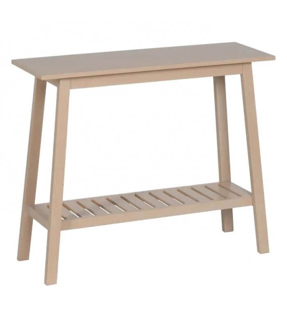 CONSOLA 90 X 32 X 75 MACRE MADERA LACADA COLOR CREMA